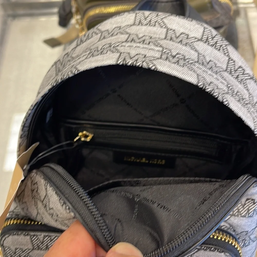 MICHAEL KORS Maisie Extra-Small Logo 2-in-1 Backpack Black  NWT